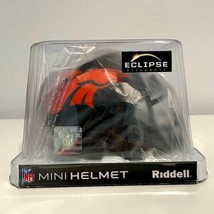 Signed Denver Broncos Mini Helmet, Brian Dawkins